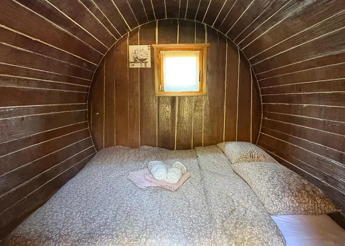 キャンプ場 Glamping Medvedjek - Nocitev V Vinskem Sodu Velika Loka